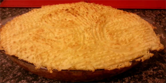 Cooked cottage pie