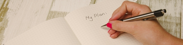 writing in a planner