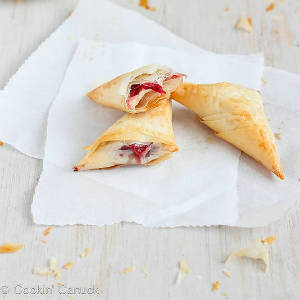 Brie and cranberry pastry