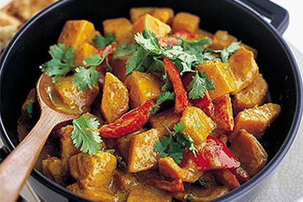Squash and coconut curry